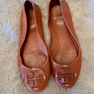 Brown Tory Burch Flats